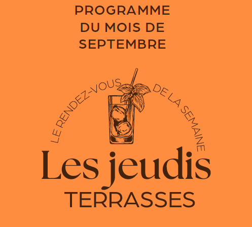 Jeudis Terrasses du mois de septembre !