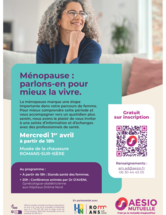Ménopause : parlons-en pour mieux la vivre