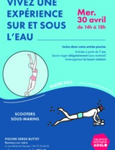 animation waterball et scooters sous-marins à la piscine Serge Buttet