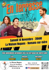 En Terrasse. Les Excités, théâtre d'impro