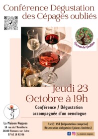 Conférence et dégustation cépages oubliés