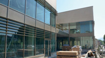 Visite de la médiathèque en chantier