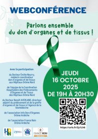 Conférence en ligne : « Parlons ensemble du don d’organes et de tissus !»