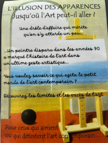 « l’illusion des apparence jusqu’ou l’art peut il aller ?