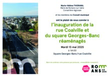 Inauguration de la rue Coalville et du square Georges-Banc réaménagés