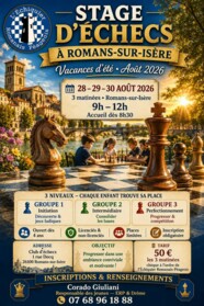 Stage d'Échecs à Romans-sur-Isère