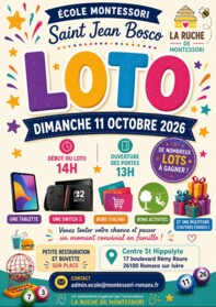 Loto de l'école Montessori St Jean Bosco