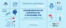 Commémoration de l’Armistice du 11 novembre 1918