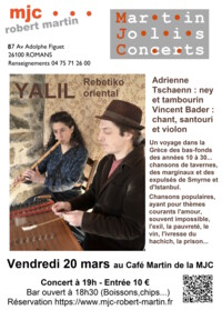 Concert YALIL Rebetiko oriental