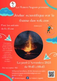 Atelier scientifique sur le thème des volcans (6-11 ans)