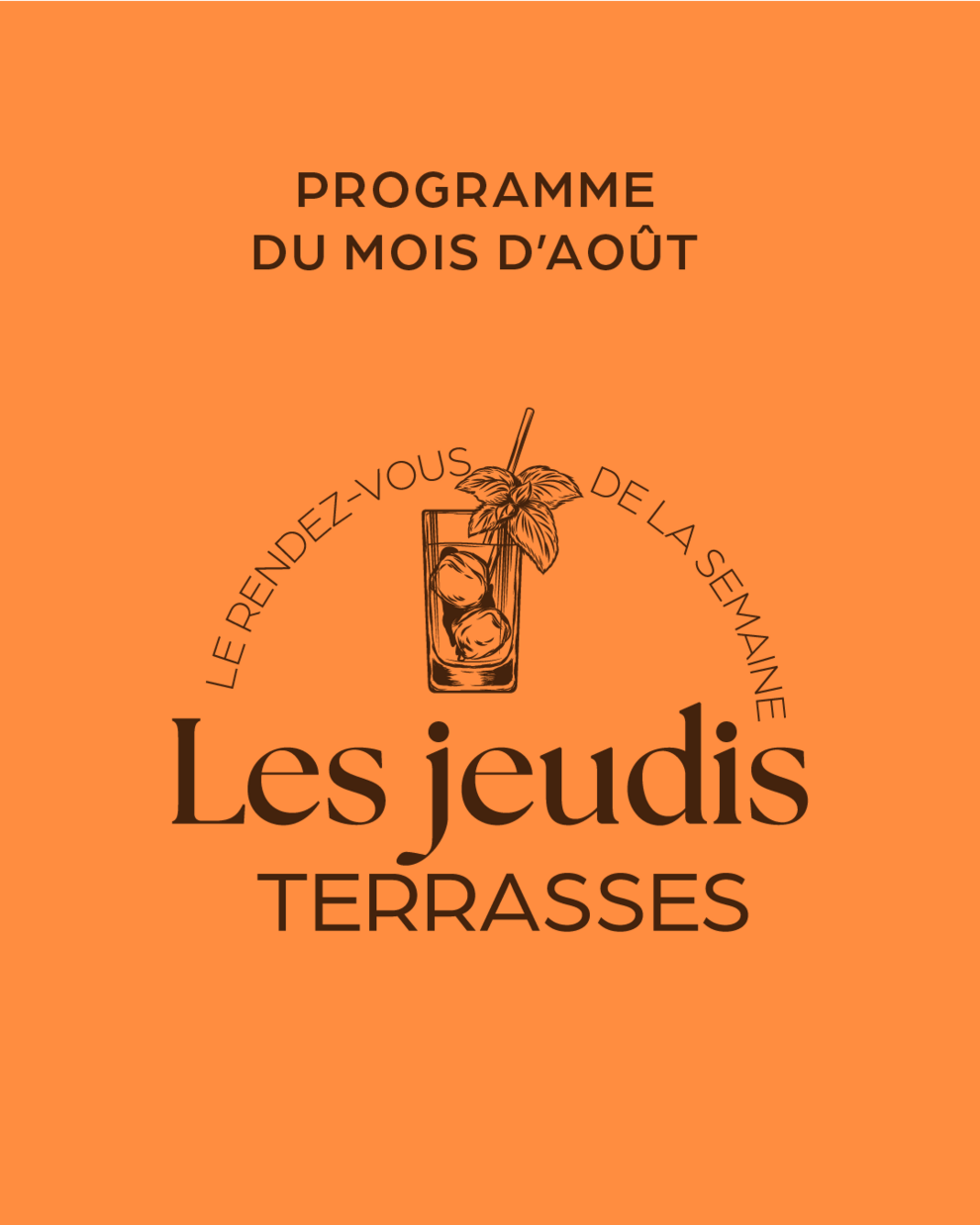 Les Jeudis Terrasses du mois d’août !