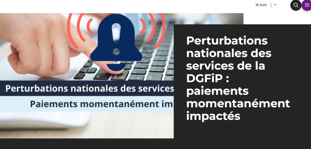 Perturbations nationales des services de la DGFiP