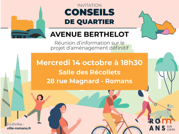 Invitation conseils de quartier avenue Berthelot
